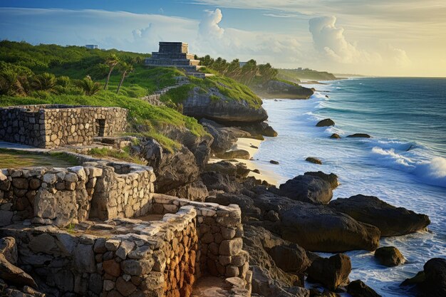 Image of a Mediterranean coastline